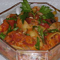 Sałatka z fasolki szparagowej x