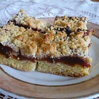 Ciasto kruche z masą śliwkową i kruszonką