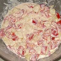 Sałatka pomidorowo- ziemniaczana