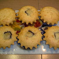 Mufinki z białym serem i czekoladą