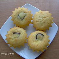 Mufinki z białym serem i czekoladą