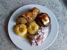 Fot. Natka64, Pieczarki zapiekane z serem fetta