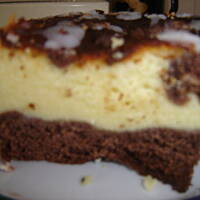 Serniczek z kakaowymi kleksami