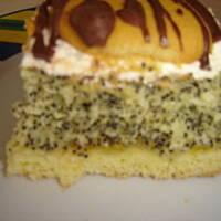 Makowy smakołyk z ptasim mleczkiem