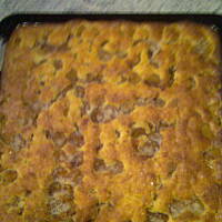 Ciasto mirabelkowe na lanym ciescie kokosowym