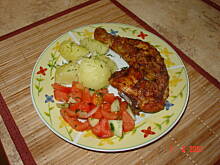 Fot. Magdal, Udko kurczaka z cebulą i czosnkiem