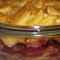 Makaron zapiekany z owocami