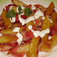 Makaron zapiekany z owocami