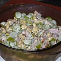 Lekka sałatka z wędzonym kurczakiem