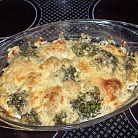 Brokuły i kalafior razem zapiekane