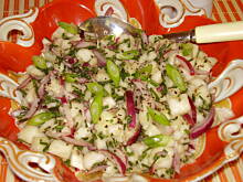 Fot. luckystar, Salatka z gruszek i chrzanu