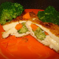 Piersi kurczaka zawijane z brokulami