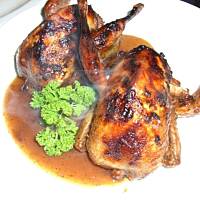 przepiorki faszerowane w sosie port