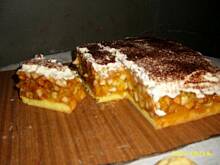 Fot. donia84, Szarlotka z brzoskwiniami zmiksowanymi