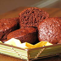 Muffinki czekoladowo - wiśniowe