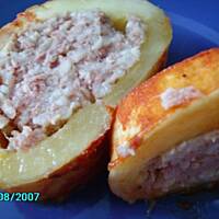 Nadziewany kabaczek mielonym mięskiem