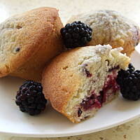 Muffinki z jeżynami