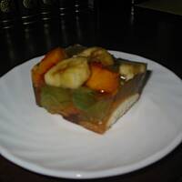 Ciasto z samych owoców  bez pieczenia