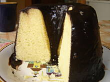 Fot. kamila1234, Babka gotowana z  polewą  kakaową