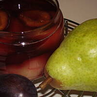 Gruszki faszerowane sliwkami z alkoholem