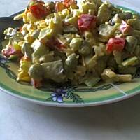 Sałatka z żółtym serem-na ostro lub łagodniej