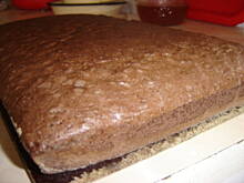 Fot. czekoladka145, Ciasto chałwowe z toffi orzechami i śmietaną