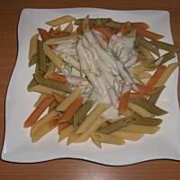 Makaron z sosem z sera pleśniowego - szybki