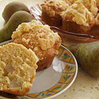 Muffinki z gruszką i imbirem
