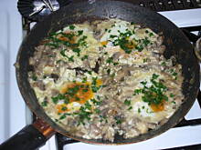 Fot. iwona10, Jaja w pieczarkach