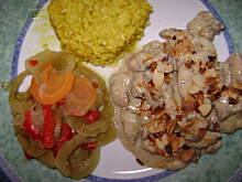 Fot. Kluko, Kurczak w smietanie z migdałami