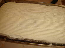 Fot. czekoladka145, Ciasto z masa truskawkową i śmietaną