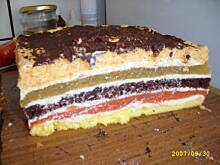 Fot. donia84, Jabłkowe ciasto z kolorową galaretką