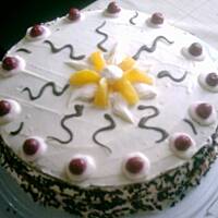 torcik wiśniowo-pomarańczowy