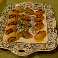 Przekąski z salami albo z serem