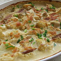 Zapiekane ziemniaki w sosie