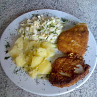 Salatka porowa z dodatkiem jablka