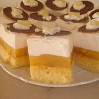 Ciasto pomarańczowo-mandarynkowe za śmietana