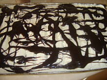 Fot. czekoladka145, Ciasto tortowe czekoladowo cappucino i śmietaną