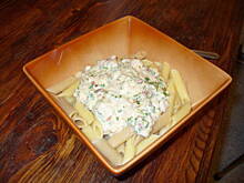 Fot. Anna Latala, Penne z kurczakiem w sosie pleśniowym