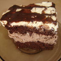 Ciasto tortowe czekoladowo cappucino i śmietaną