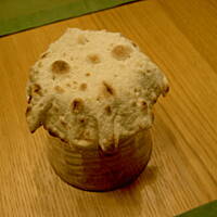 Salatka z gravlax w koszyku