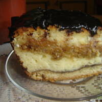 Serowiec z ryżem czekoladą i ciastem kawowym