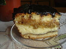 Fot. czekoladka145, Serowiec z ryżem czekoladą i ciastem kawowym