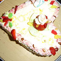 włoski tort kokosowy-orzechowy