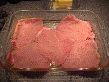 Fot. Glumanda, Kotlety schabowe zapiekane z pieczarkami i serem