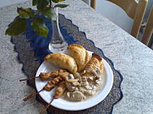 Fot. Natka64, Pierogi ziemniaczano-pieczarkowe w francuskim cies