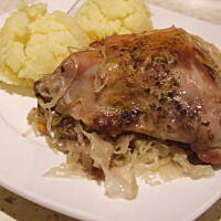 Kurczak na kiszonej kapuście