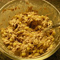 Kanapka z tunczykiem na cieplo