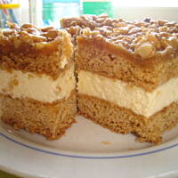 Ciasto z karmelem i orzechami