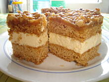 Fot. Bożena.B., Ciasto z karmelem i orzechami